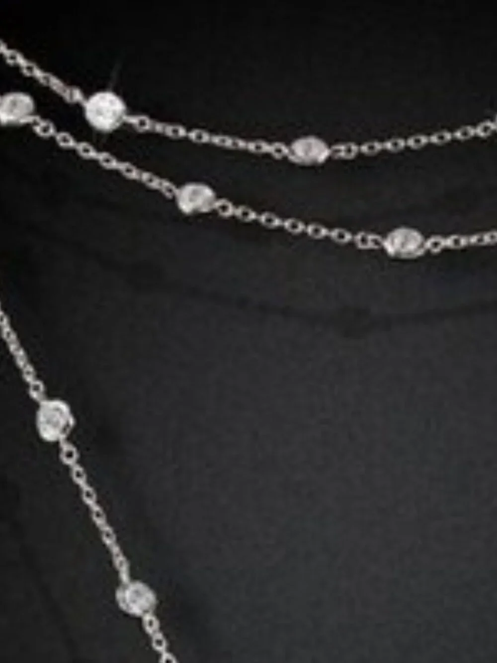 White Baroque Genuine Pearl Lariat Necklace - Picture 5 of 5